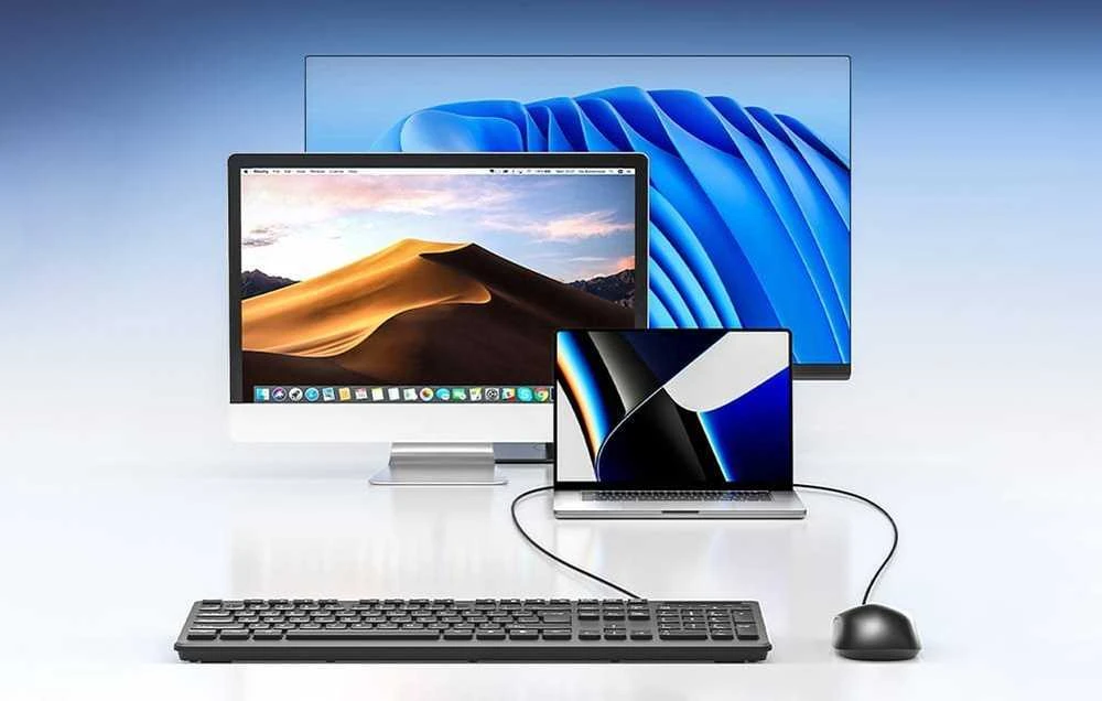 Vention KTABG pelė su laidu 1.5m cable (Juodas)