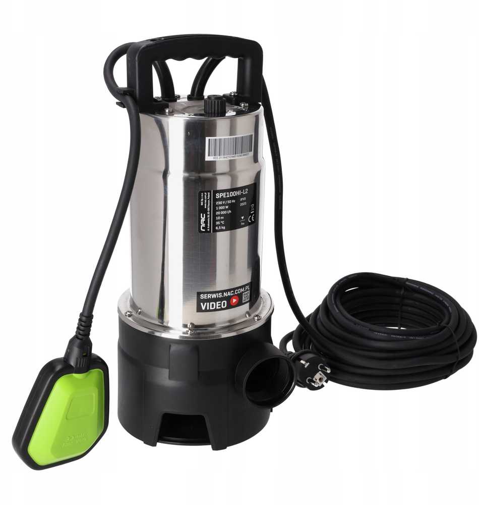 NAC POMPA WODY BRUD. 1000W SPE100HI-L2