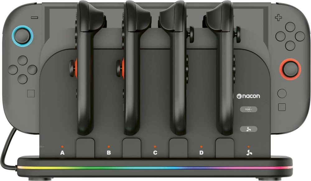 „Nacon Nintendo Switch 2“ kelių įkrovimų stotelė RGB