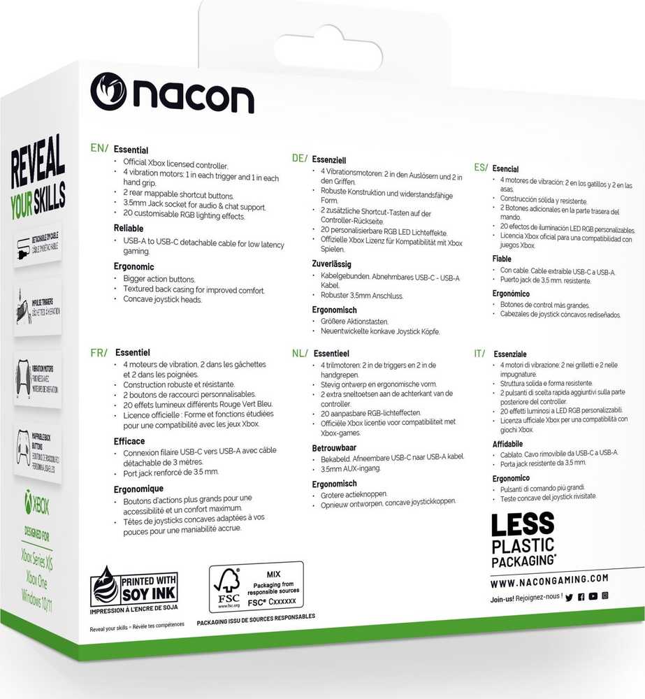 Nacon EVOL-X PROLIGHT valdiklis