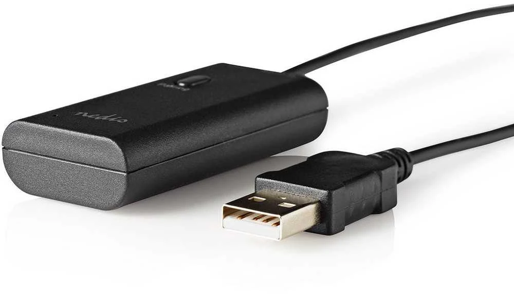 „Bluetooth“ siųstuvas Nedis BTTR050BK AUX/USB SBC 1 įrenginiui, juodas