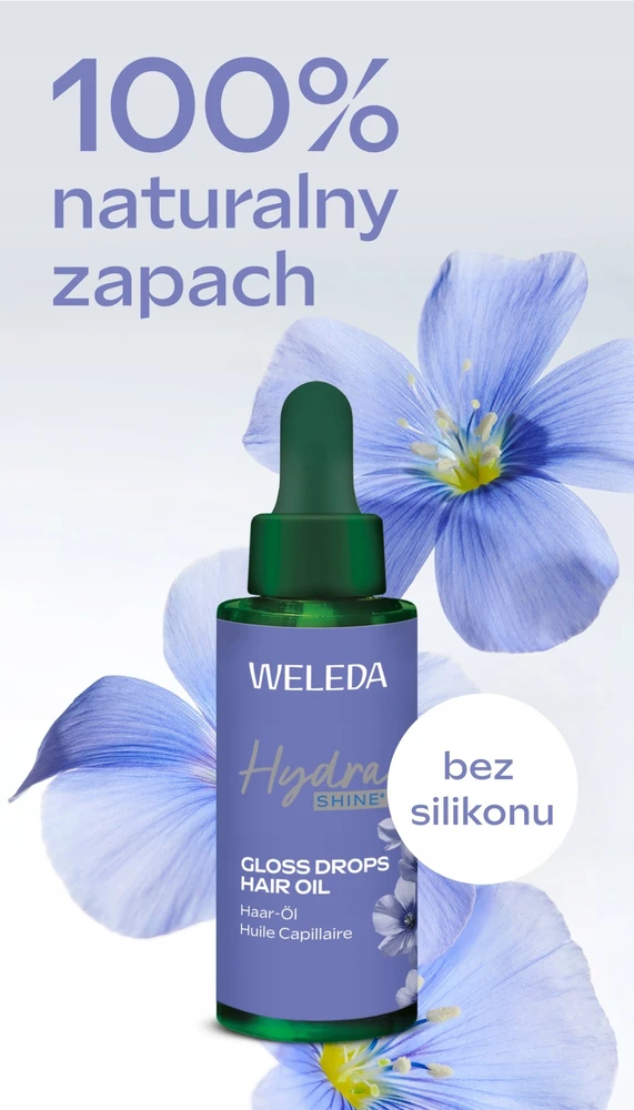 Weleda Hydra Shine plaukų aliejus, suteikiantis žvilgesio, 30 ml