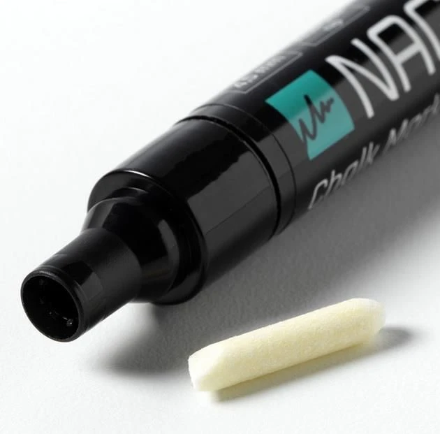 NAGA Markery do tablic, balta 4,5 mm, 2 vnt (22116)