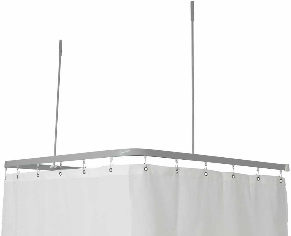 NAGA P2001 Skinne 90x90x90cm komp S - Profil2001 FladSkinne 8x25mm U:90x90x90cm m.2 x loftstøt. Sø