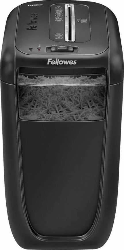 Fellowes Powershred | 60Cs | Juodas | 22 L | Kreditinių kortelių smulkinimas | 75 dB | Popieriaus apdorojimo standartas / išvestis 10 lapų per eigą | Skersinis smulkintuvas | Garantija 24 mėn.