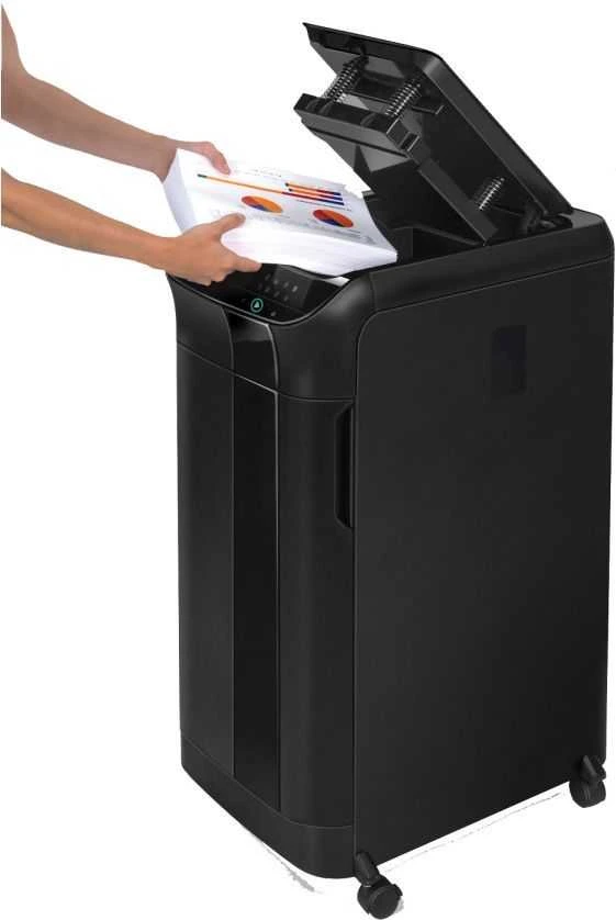 Fellowes Cross-Cut | AutoMax 550C | Juodas | Popieriaus smulkinimas | Kompaktinių diskų smulkinimas | Kreditinių kortelių smulkinimas