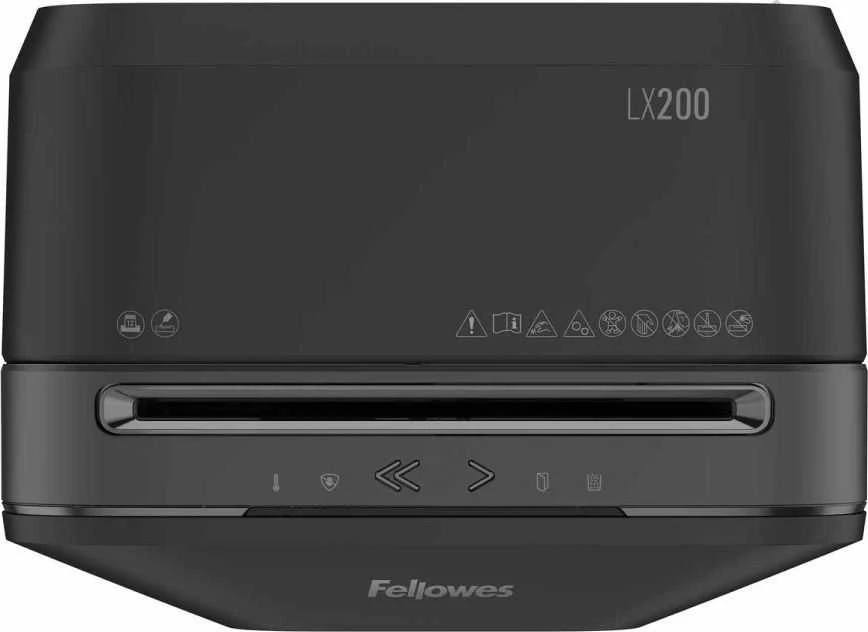 Fellowes Micro-Cut | LX200 | Juodas | Popieriaus smulkinimas | Kreditinių kortelių smulkinimas | Tradicinis