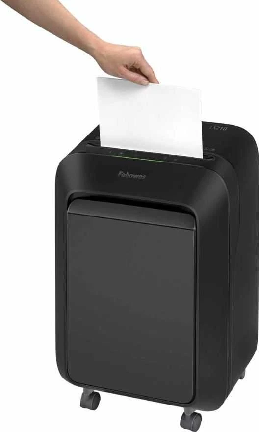 Fellowes Micro-Cut | LX210 | Juodas | Popieriaus smulkinimas | Kreditinių kortelių smulkinimas | Tradicinis