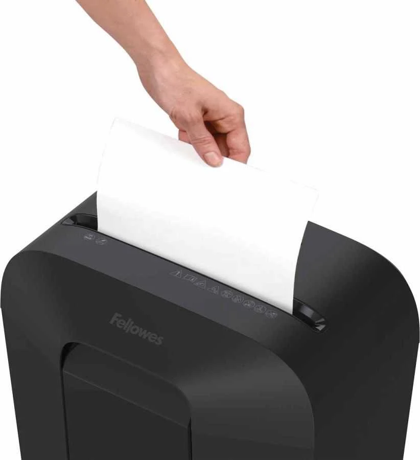 Fellowes Powershred | LX50 | Juodas | 17 L | Kreditinių kortelių smulkinimas | Popieriaus apdorojimo standartas / išvestis 9 lapai per eigą | Skersinis smulkintuvas | Garantija 24 mėn.