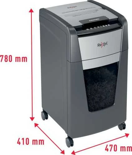 Automatinis dokumentų naikiklis Rexel Optimum Autofeed 225X, 4x25mm, P4, 60l