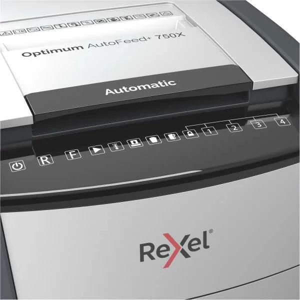 Rexel AutoFeed 750X valdymo skydelis