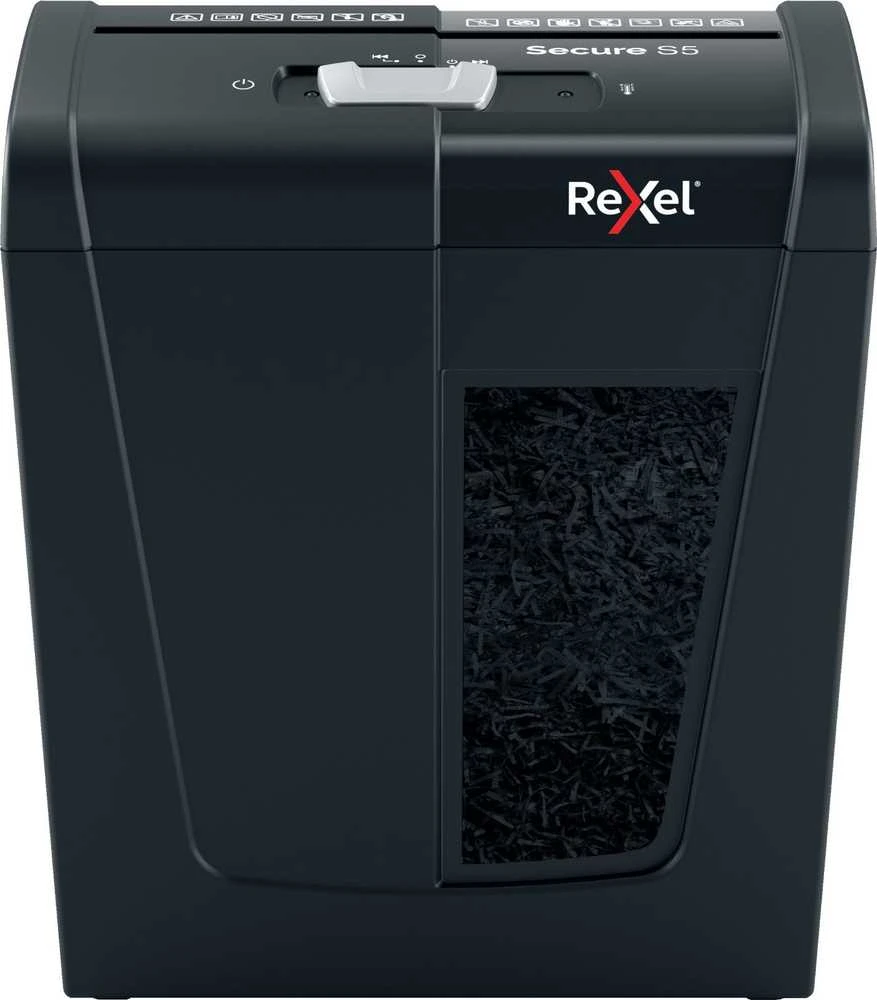 Dokumentų naikiklis Rexel Secure S5 Strip P2, 5 lapai, 10L