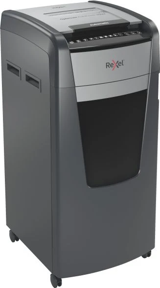 Rexel AutoFeed+ 600M Dokumentų naikiklis Micro cut shredding 2x15mm P-5 110L, 55 dB, Pilka/Juoda