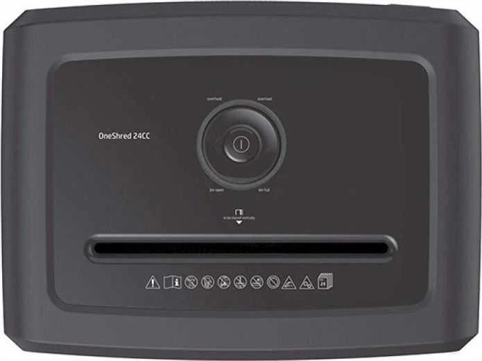 Hewlett Packard (HP) Popieriaus Smulkintuvas - HP Oneshred 24CC, P-4, 24 Kortelės, 30 l, Šviesiai Pilka