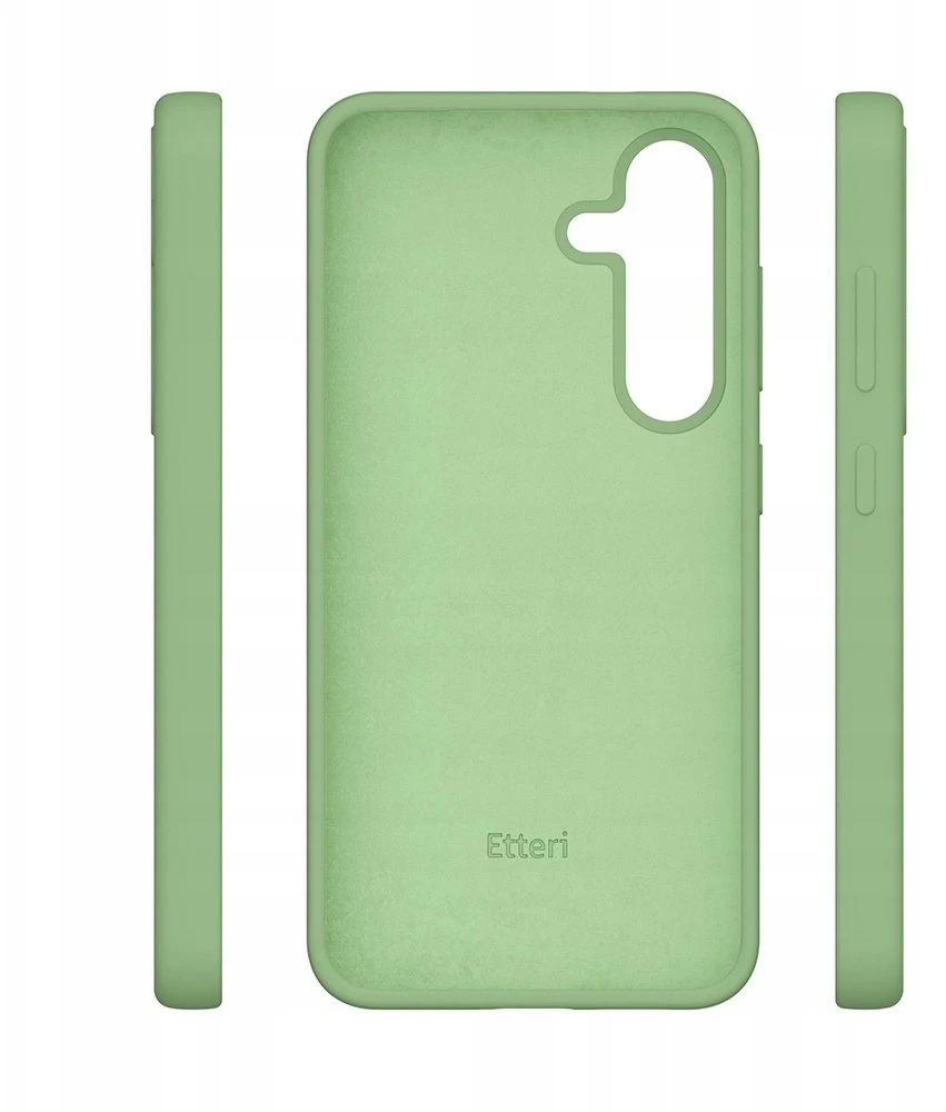 Etteri silikoninis dėklas Samsung Galaxy S25 Ultra, šviesiai žalias