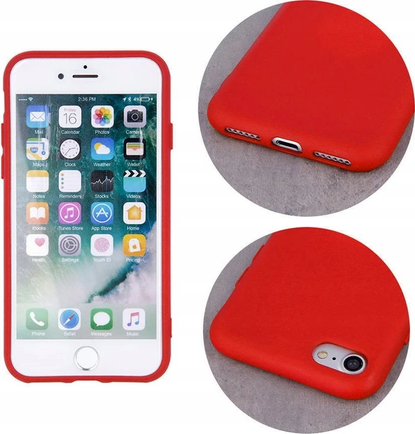Dėklas iLike Nemo Apple iPhone 16 silikoninis red