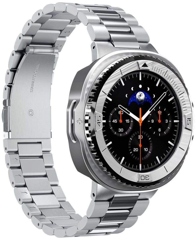 Spigen Bezel Tune Pro (Pilot), sidabrinis - Samsung Galaxy Watch 8 Classic 46mm