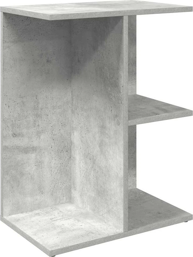 Naktinės spintelės, 2vnt., pilka, 46,5x29x61cm, mediena