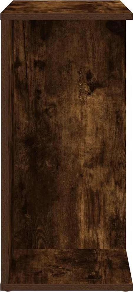 Naktinės spintelės, 2vnt., dūminio, 46,5x29x61cm, mediena