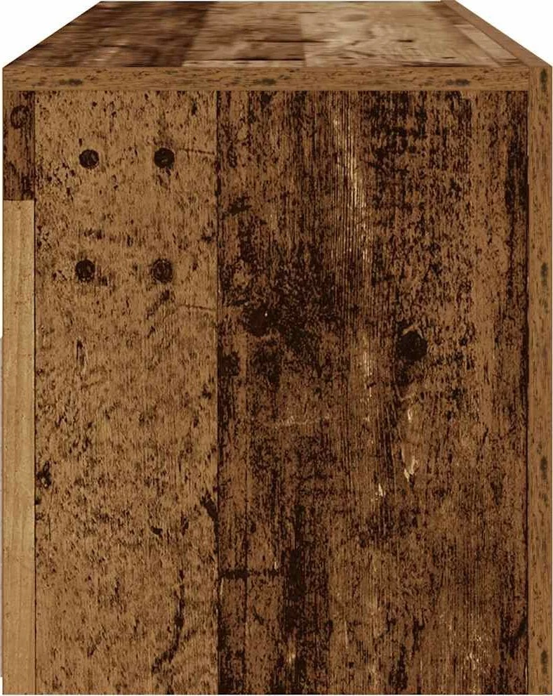 Spintelės prie lovos 2 vnt su šviesos diodais Old Wood