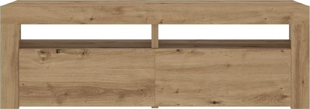 Spintelės prie lovos 2 vnt su šviesos diodais Artisan Oak