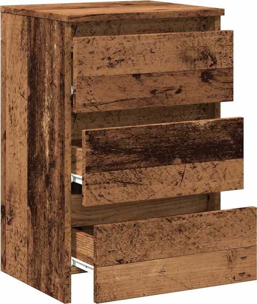 Spintelė prie lovos Old Wood 40x35x62,5 cm Engineered Wood
