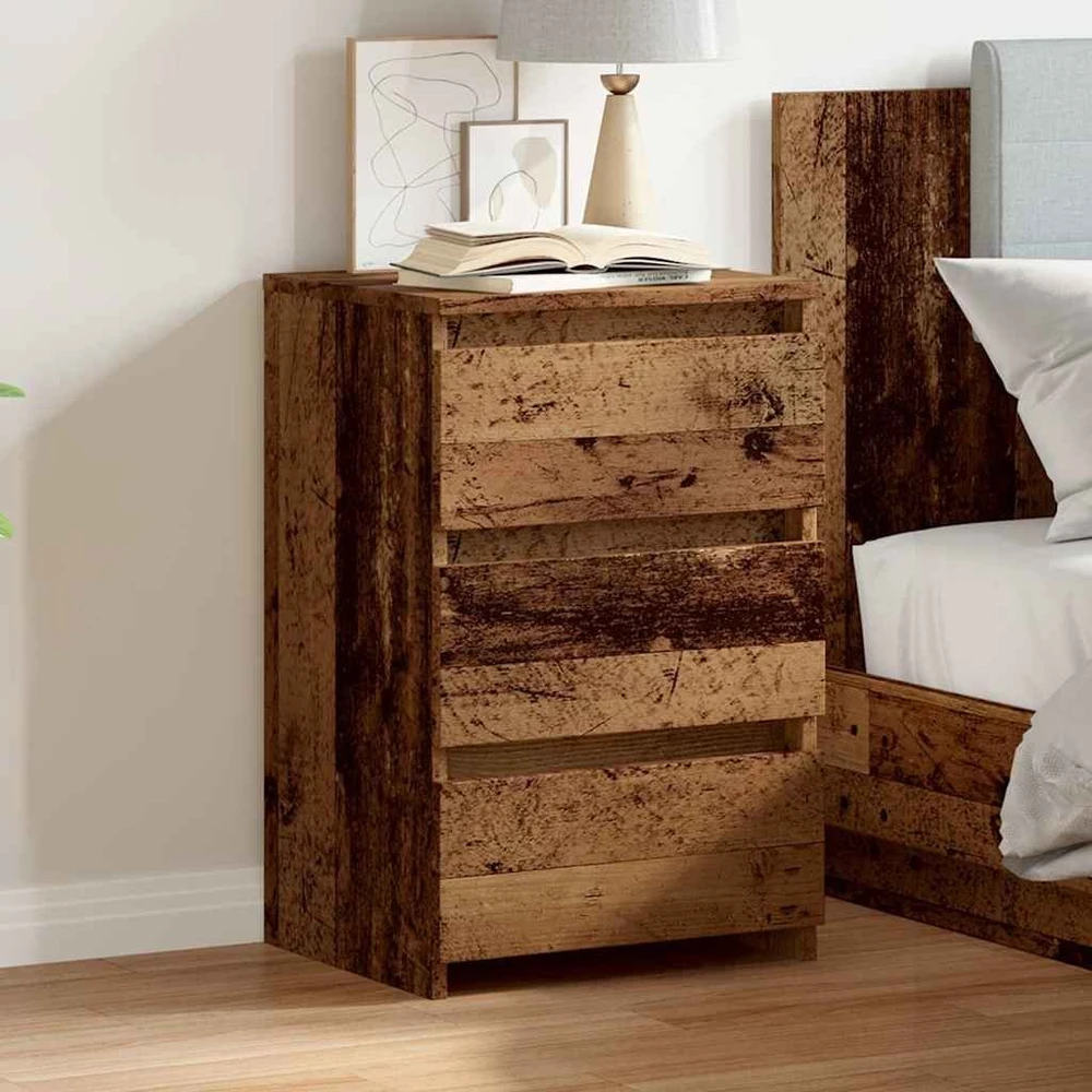 Spintelė prie lovos Old Wood 40x35x62,5 cm Engineered Wood