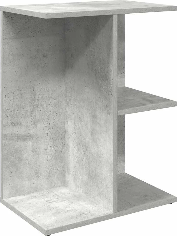 Naktinis staliukas, pilka, 46,5x29x61cm, apdirbta mediena