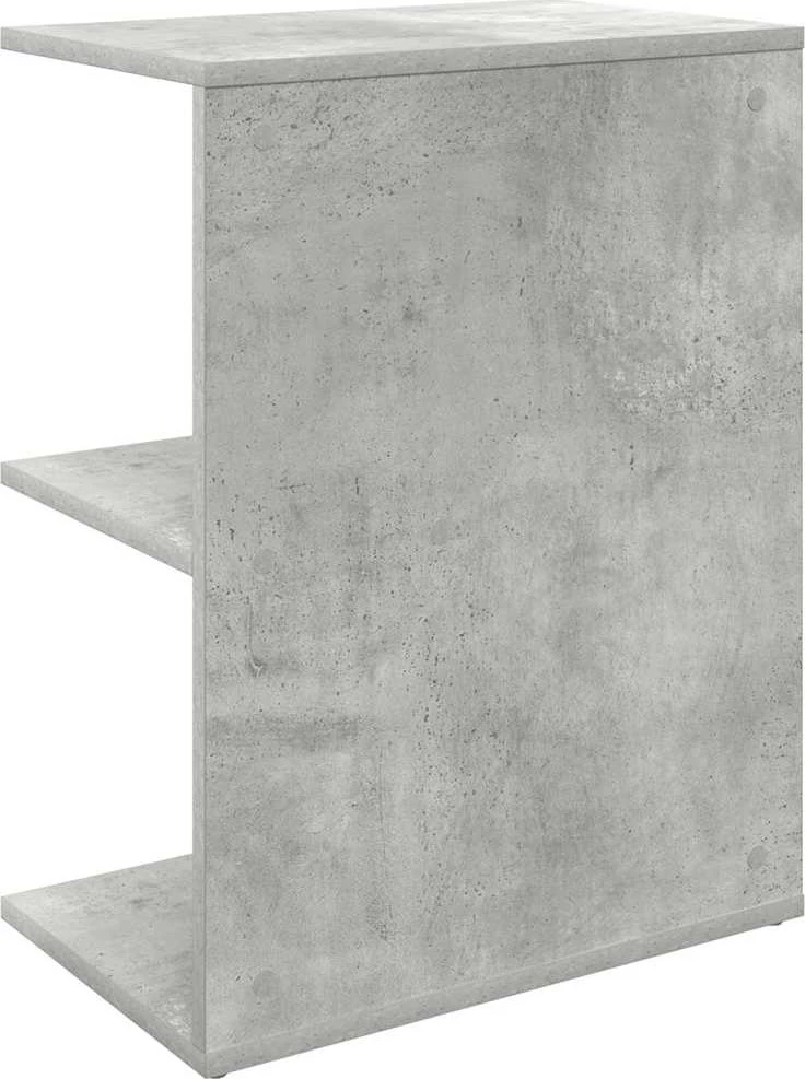Naktinis staliukas, pilka, 46,5x29x61cm, apdirbta mediena