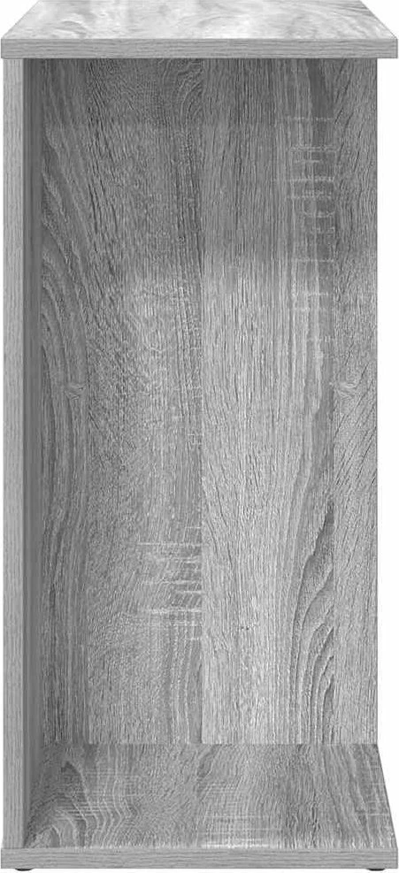 Naktinis staliukas, pilka, 46,5x29x61cm, apdirbta mediena
