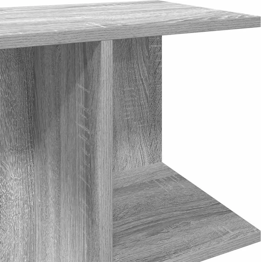 Naktinis staliukas, pilka, 46,5x29x61cm, apdirbta mediena