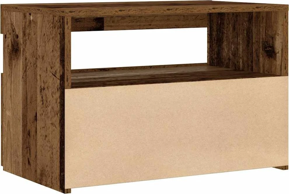 naktinė spintelė su LED lemputėmis Sena mediena 60x35x40 cm