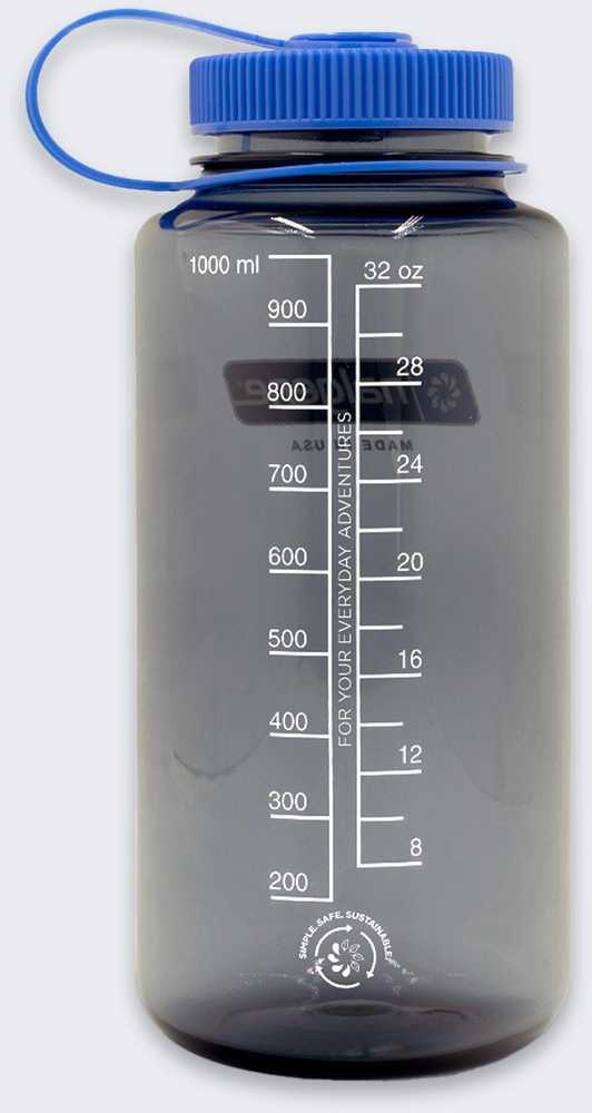 Nalgene plačiakaklis gertuvė WM 1L pilka
