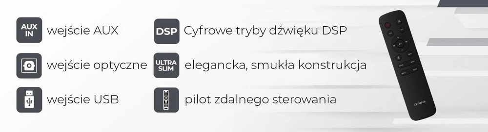 Namų kino sistema Garso juosta Aiwa HE-950BT