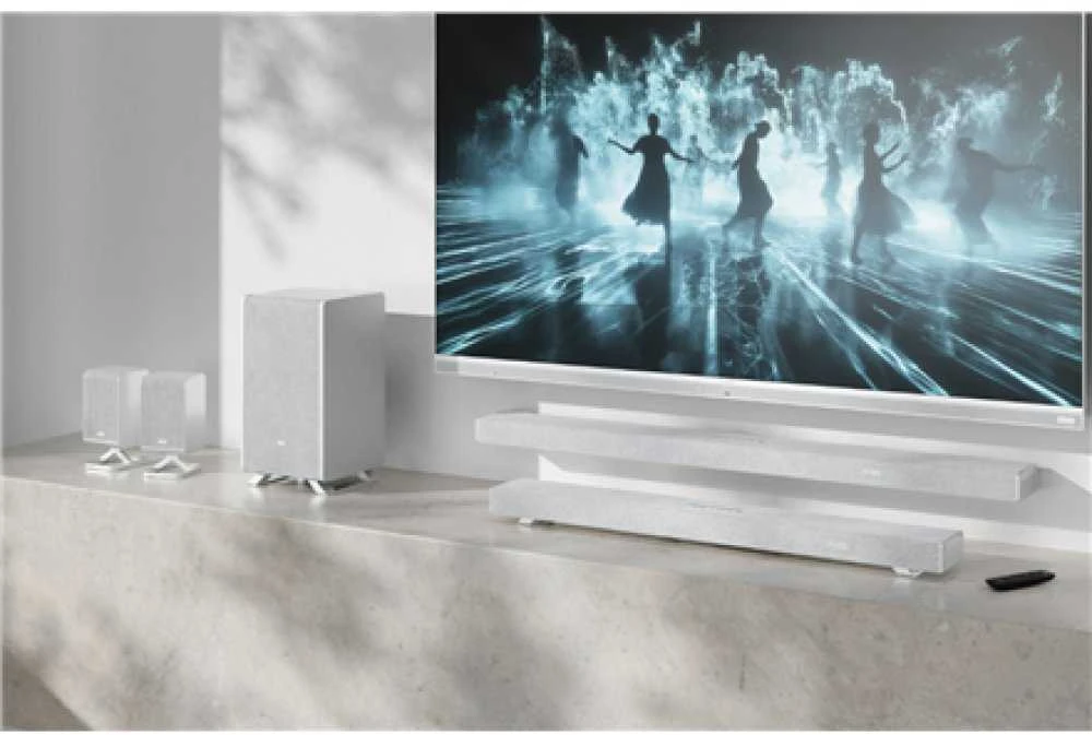 Namų kino sistema „Sharp“ | 5.1.2 „Dolby Atmos“ / „DTS:X“ garso juosta su belaidžiu žemųjų dažnių garsiakalbiu | HT-SBW55121(SL) | „Bluetooth“