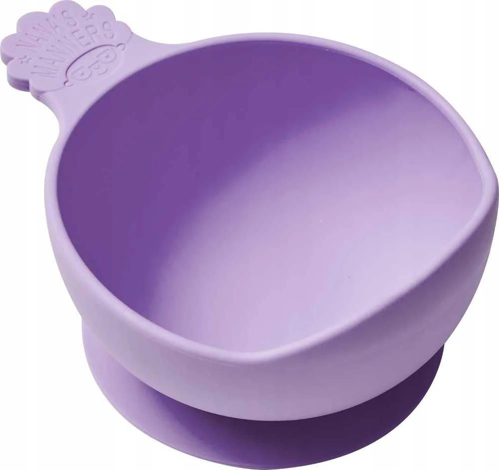 Nana's Manners PURPLE Silikoninis dubuo su siurbtuku