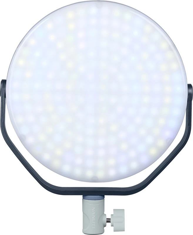 „Nanlite Miro 30c“ LED spalvotas apvalus šviestuvas su panele (mėtinės mėlynos spalvos)