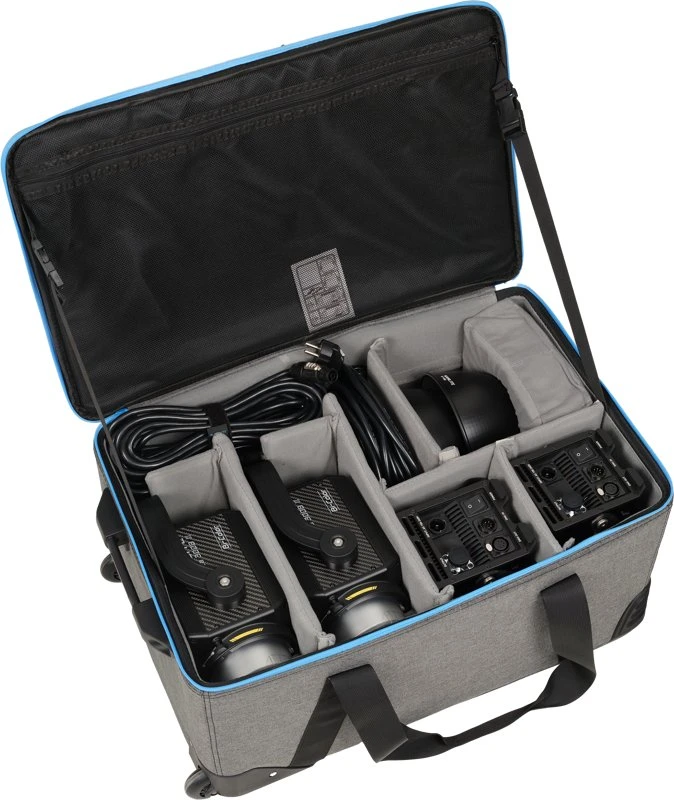 Nanlite Lagaminas su ratukais 2 šviestuvams Forza 300/300B II (CC-ST-FZ300II-2KIT)