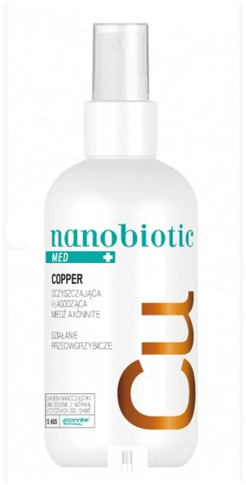 Tech Nanobiotic Med Copper Apsauginis ir raminamasis varis su priešgrybelinėmis savybėmis 150 ml