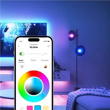 Nanoleaf Essentials Smart A60 lemputė B22 Matter 9W 806Lm RGBCW 2700-6500K | B22 | 8,5 W | RGBCW | Bluetooth, siūlai