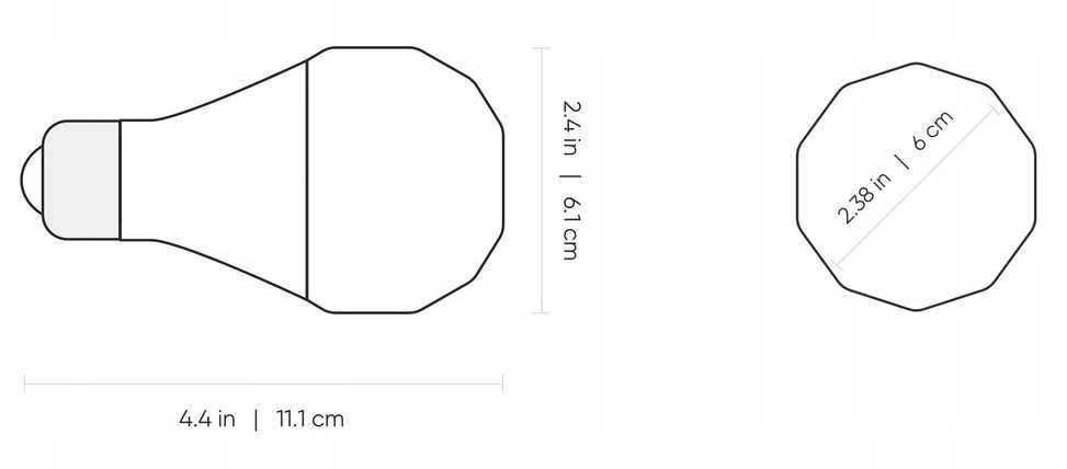 „Nanoleaf Essentials Smart A60“ lemputė „Matter WiFi“ 900 lm, 2700–6500 K, 2 vnt. pakuotė | E27 | 9 W | RGBCW