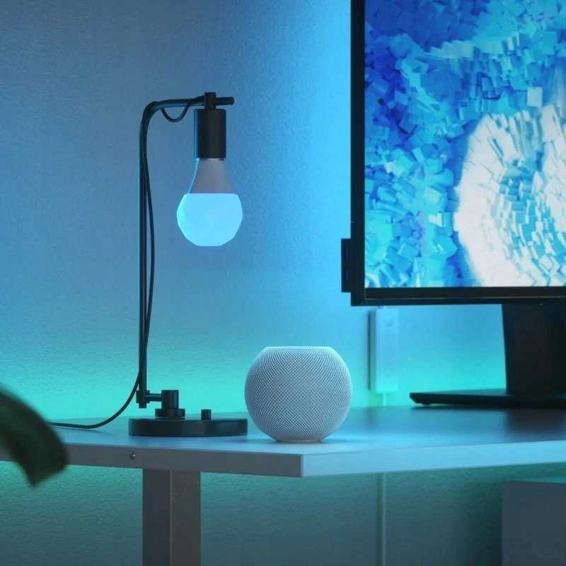 Nanoleaf Essentials Smart A60 lemputė E27 Matter 9W 806Lm RGBCW 2700-6500K | E27 | 8,5 W | RGBCW | Bluetooth, siūlai
