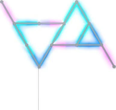 „Nanoleaf Lines“ pradinis rinkinys (15 panelių) 16 mln.+ spalvų