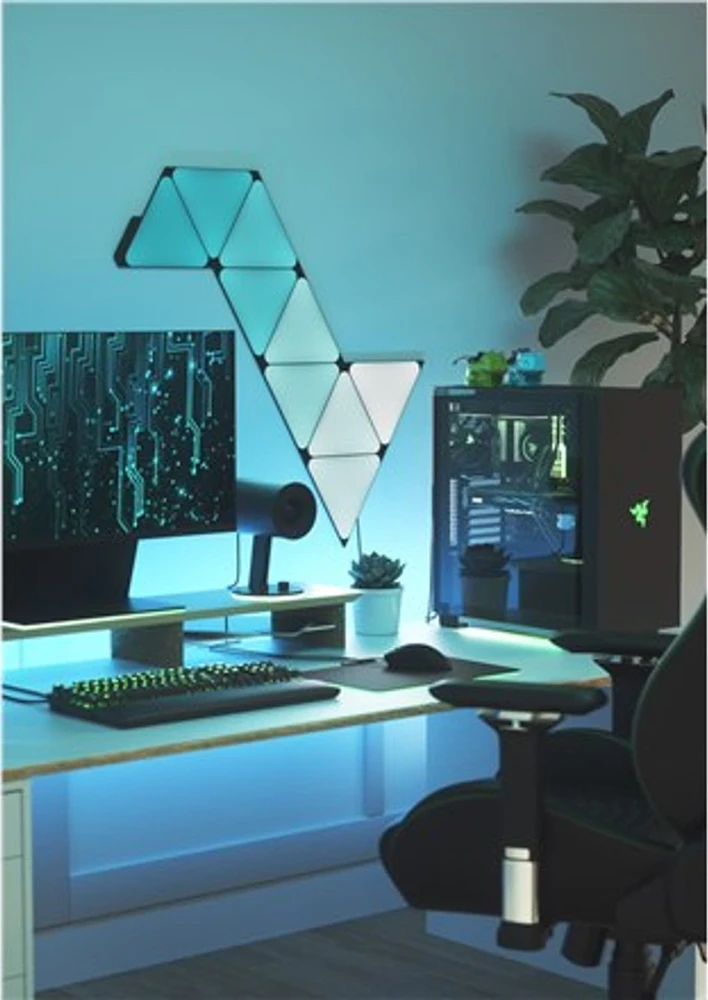 Nanoleaf Shapes - Ultra Juodas Triangles Starter Kit (9 šviesos)
