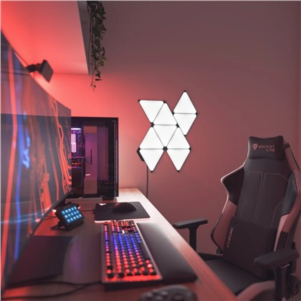 Nanoleaf Shapes - Ultra Juodas Triangles Starter Kit (9 šviesos)
