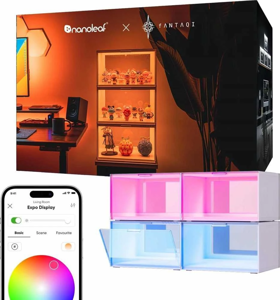„Nanoleaf X Fantaqi EXPO“ išmaniųjų LED ekranų dėklų pradinis rinkinys (4 vnt.) | 16 mėn.+