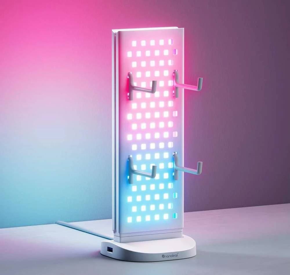 „Nanoleaf“ perforuoto stalo stotelė, „Baltas“ | 15 W | RGB