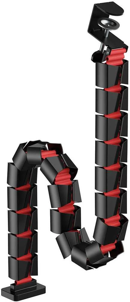 Nanors Nano RS stalo laidų organizatorius / laidų grotelės, 1345 mm, juodas ir raudonas, RS125