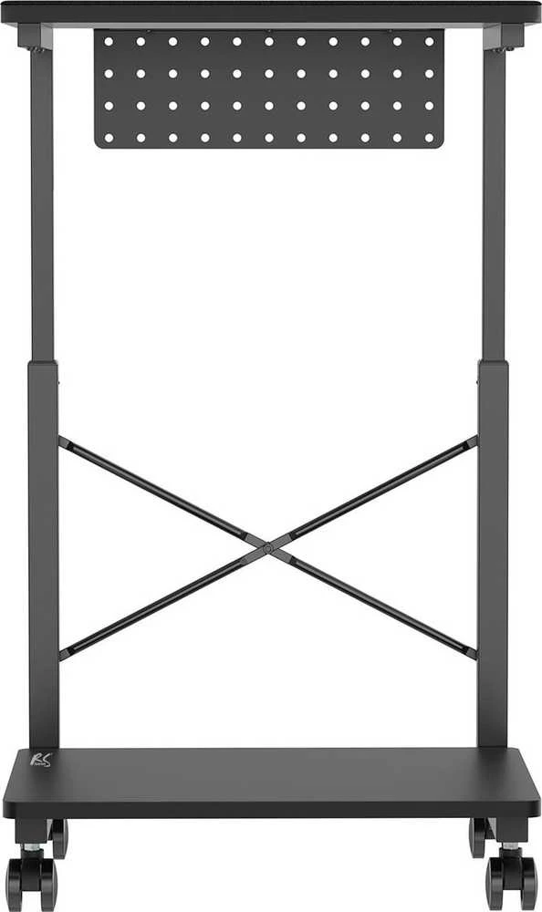 Podstawka „NanoRS“ vežimėlio stovas su ratukais CPU kompiuteriui su lentyna, maks. 80 kg, reguliuojamas aukštis 550–850 mm, RS430
