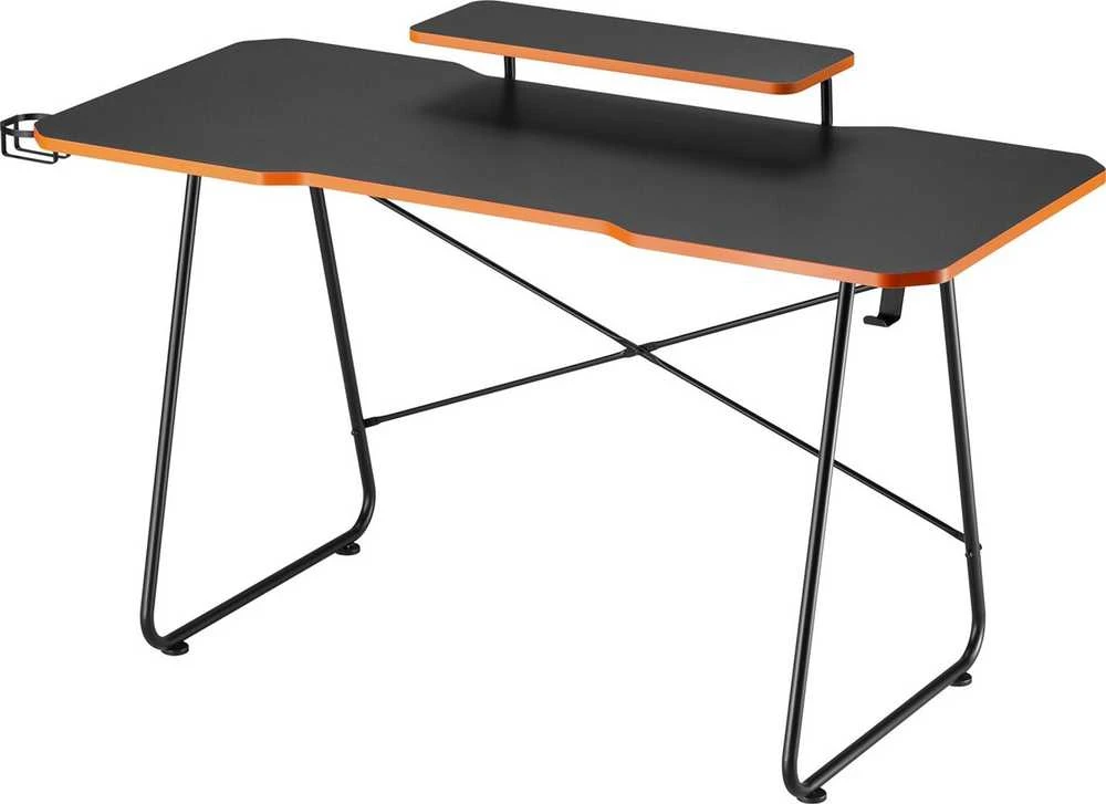 Biurko Žaidimų stalas su monitoriaus lentyna NanoRS, 50 kg, aukštis 850 mm, juodas, RS170